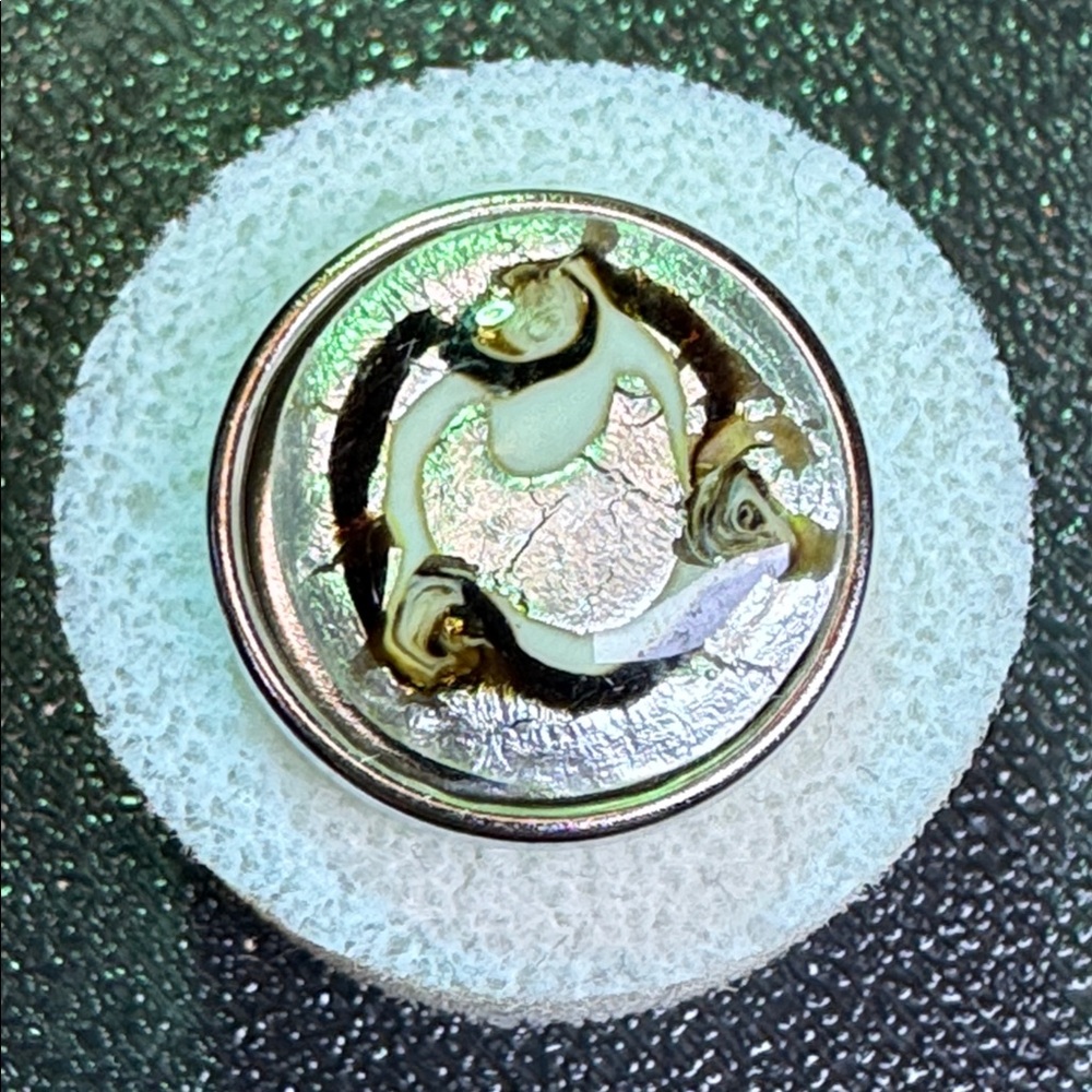NUGZ USA 20mm Snap Black & Silver Swirl